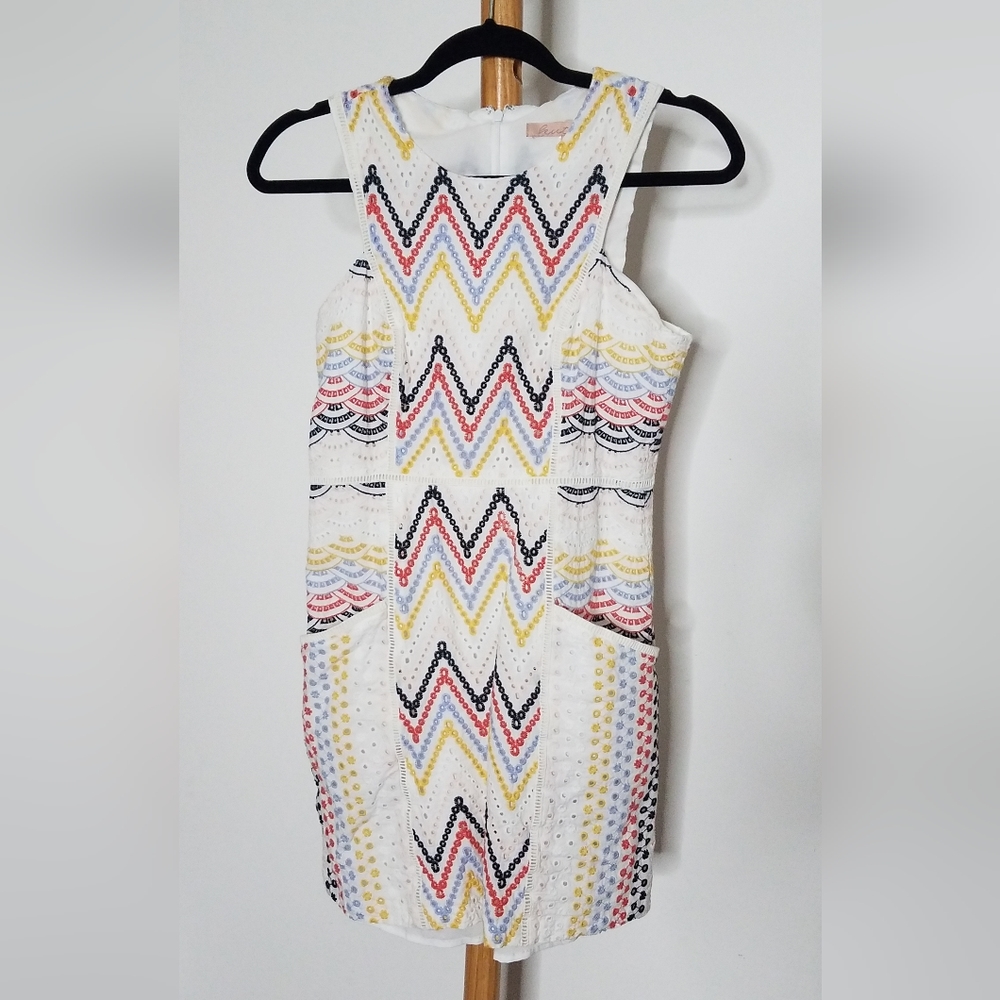 Anthropologie Hutch Multicolor Eyelet Lace Dress Size 2P